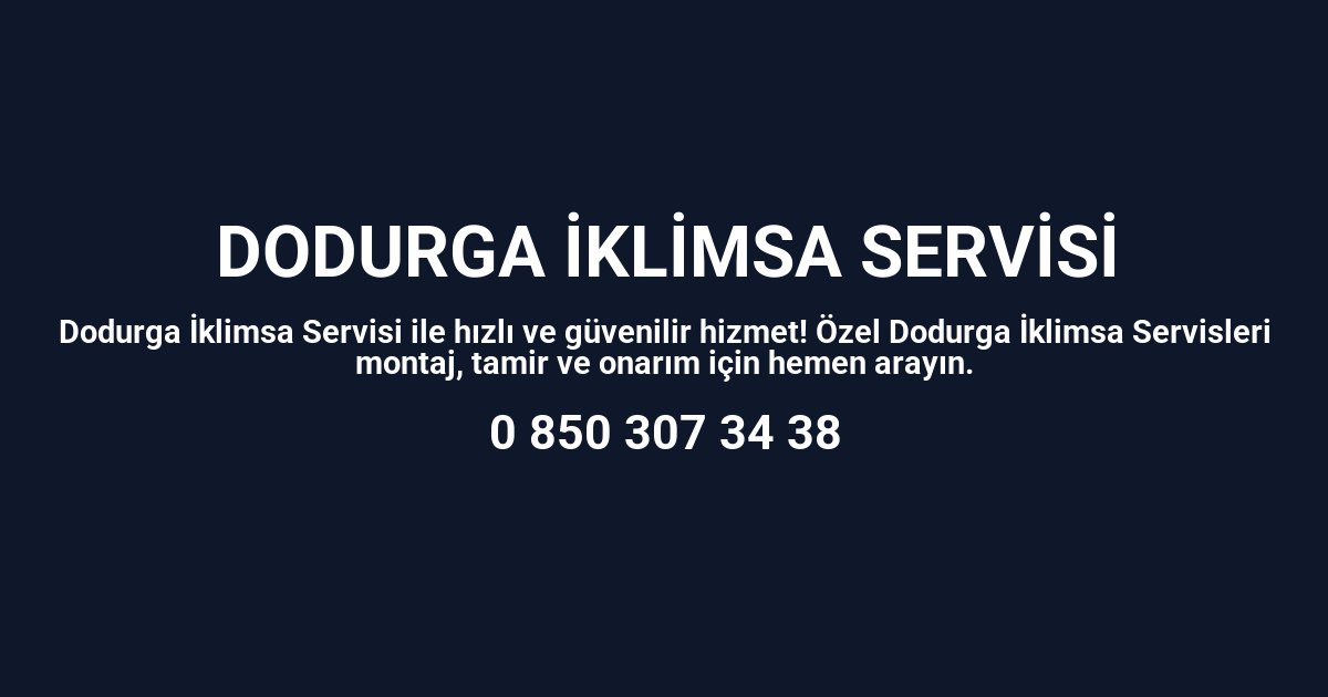 Dodurga İklimsa Servisi